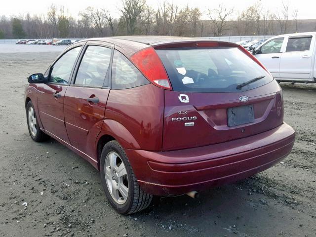 1FAFP37N97W279051 - 2007 FORD FOCUS ZX5 MAROON photo 3