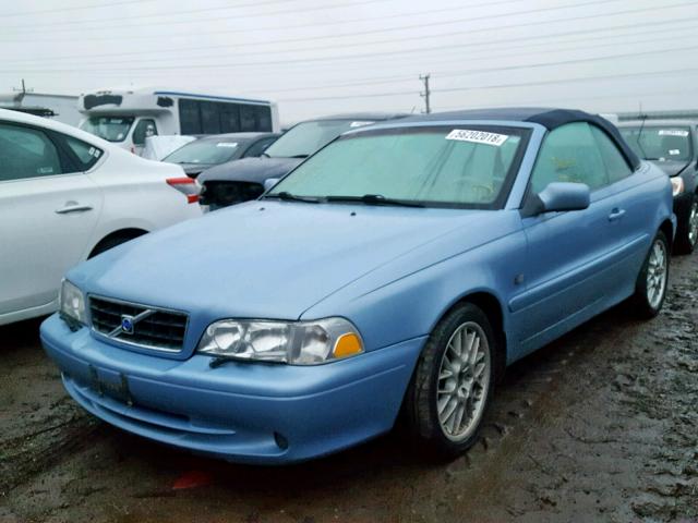 YV1NC62D44J048188 - 2004 VOLVO C70 HPT BLUE photo 2