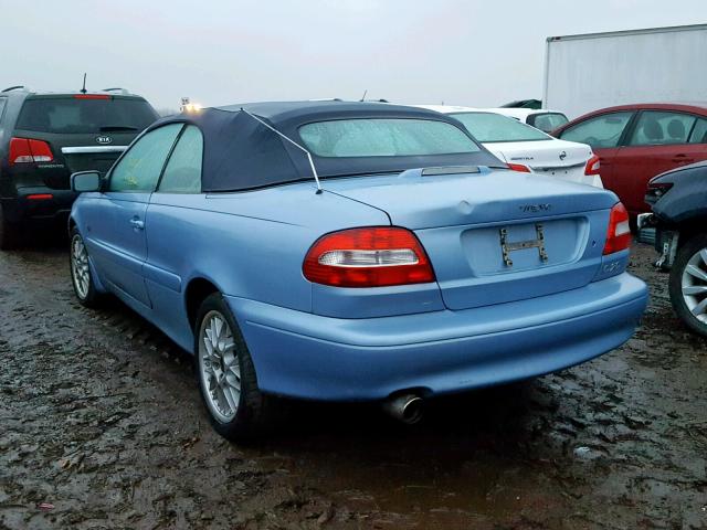 YV1NC62D44J048188 - 2004 VOLVO C70 HPT BLUE photo 3