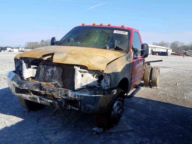 1FDAF56F6XEE50692 - 1999 FORD F550 SUPER RED photo 2