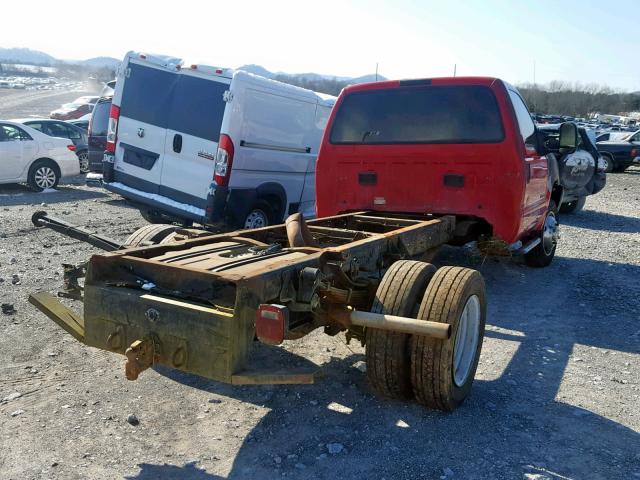 1FDAF56F6XEE50692 - 1999 FORD F550 SUPER RED photo 4