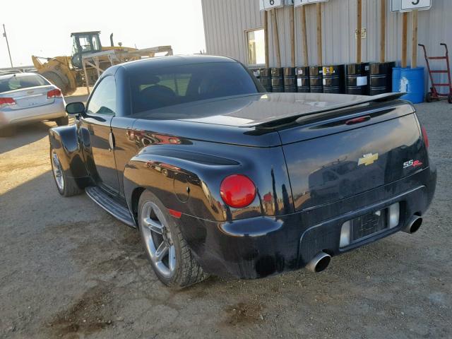 1GCES14H55B120717 - 2005 CHEVROLET SSR BLACK photo 3