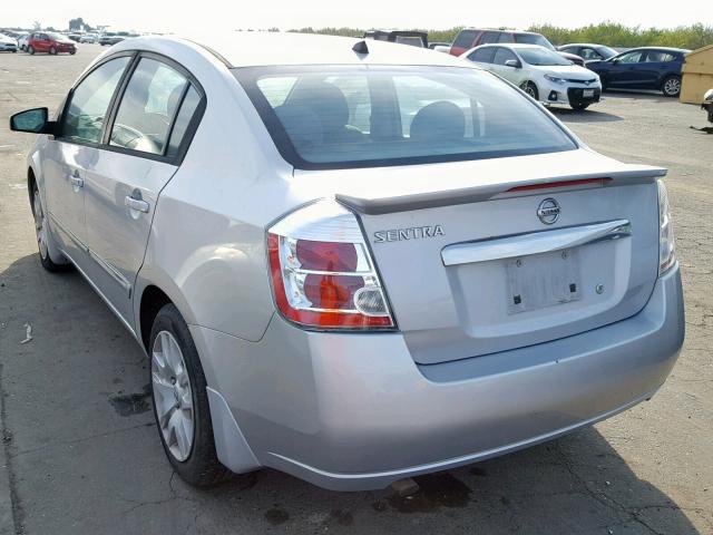 3N1AB6AP0BL638643 - 2011 NISSAN SENTRA 2.0 SILVER photo 3