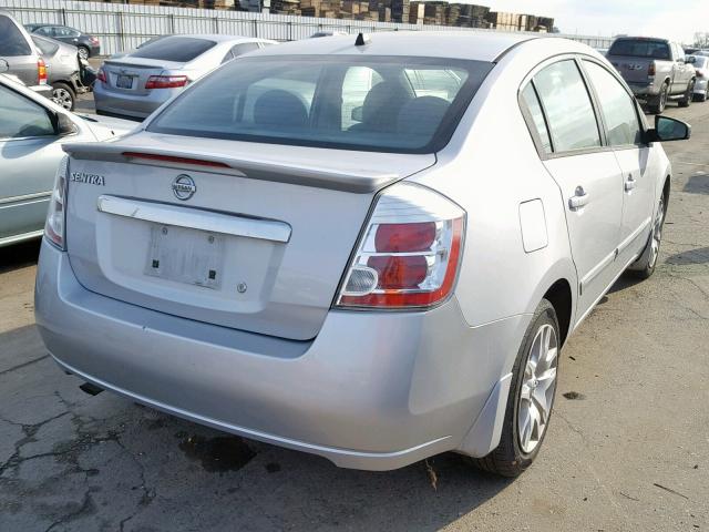 3N1AB6AP0BL638643 - 2011 NISSAN SENTRA 2.0 SILVER photo 4