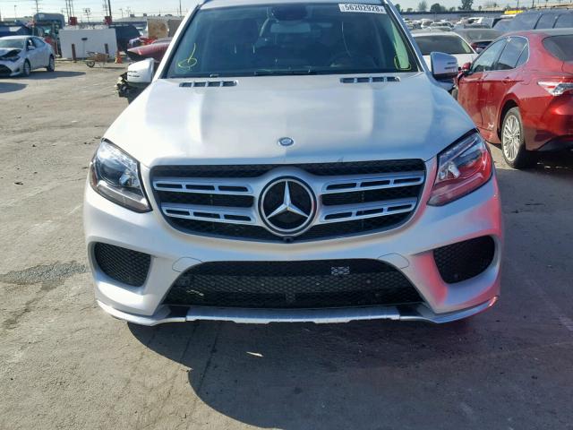 4JGDF6EE1HA746322 - 2017 MERCEDES-BENZ GLS 450 4M SILVER photo 9