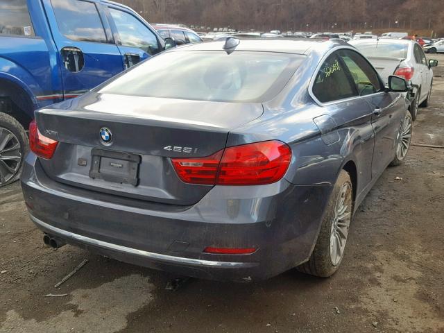 WBA3N9C57EF721735 - 2014 BMW 428 XI GRAY photo 4