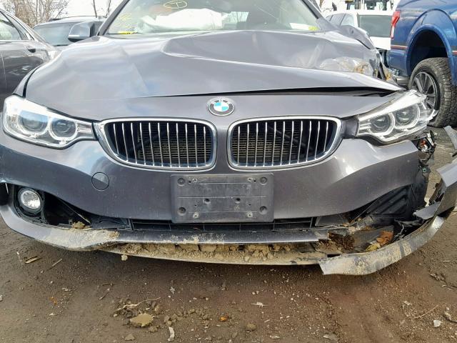 WBA3N9C57EF721735 - 2014 BMW 428 XI GRAY photo 7