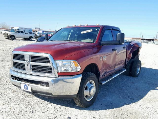 3C63DRGL1CG289953 - 2012 DODGE RAM 3500 S RED photo 2