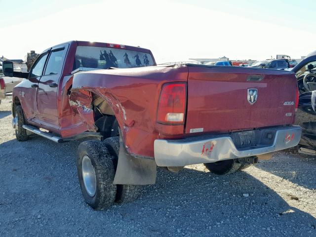 3C63DRGL1CG289953 - 2012 DODGE RAM 3500 S RED photo 3