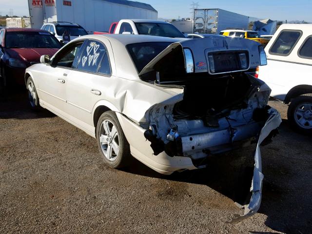 1LNHM87A66Y628817 - 2006 LINCOLN LS CREAM photo 3