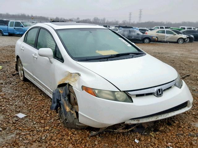 1HGFA16918L030834 - 2008 HONDA CIVIC EXL WHITE photo 1