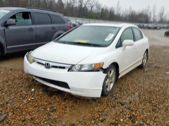 1HGFA16918L030834 - 2008 HONDA CIVIC EXL WHITE photo 2