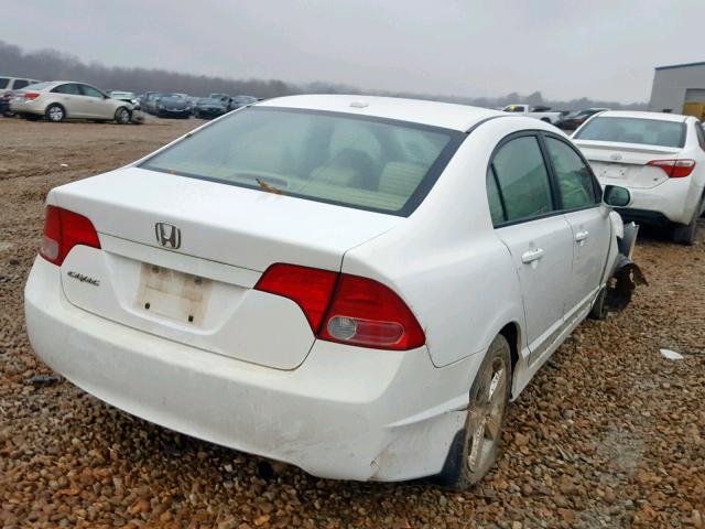 1HGFA16918L030834 - 2008 HONDA CIVIC EXL WHITE photo 4