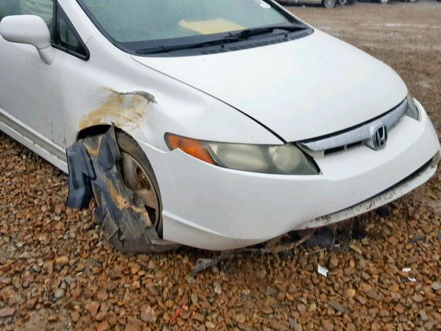 1HGFA16918L030834 - 2008 HONDA CIVIC EXL WHITE photo 9