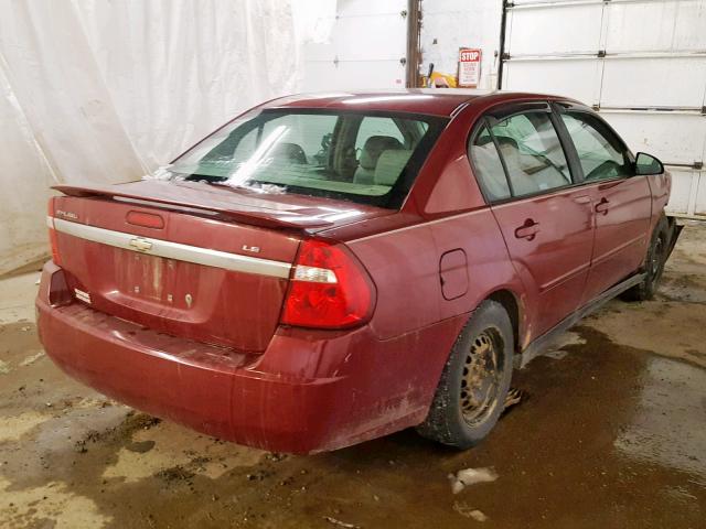 1G1ZS58F07F288867 - 2007 CHEVROLET MALIBU LS 栗色 照片 4