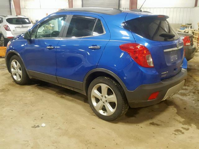 KL4CJCSB1FB178212 - 2015 BUICK ENCORE BLUE photo 3