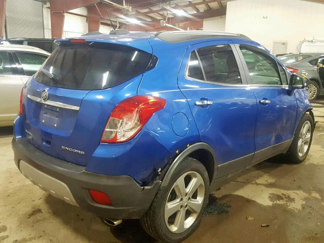 KL4CJCSB1FB178212 - 2015 BUICK ENCORE BLUE photo 4