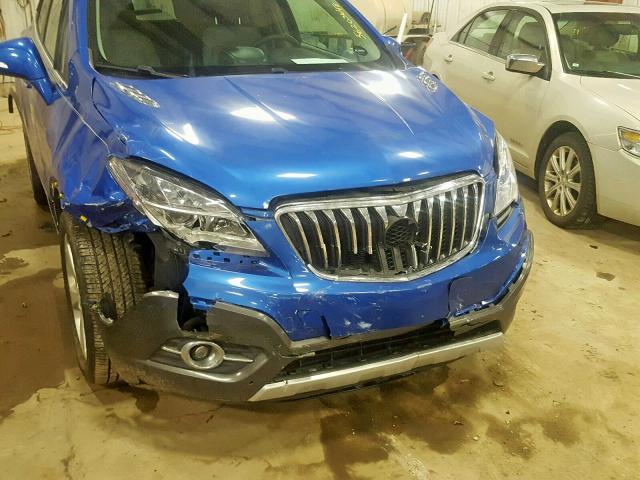 KL4CJCSB1FB178212 - 2015 BUICK ENCORE BLUE photo 9