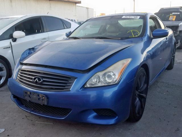 JNKCV64E18M123722 - 2008 INFINITI G37 BASE BLUE photo 2