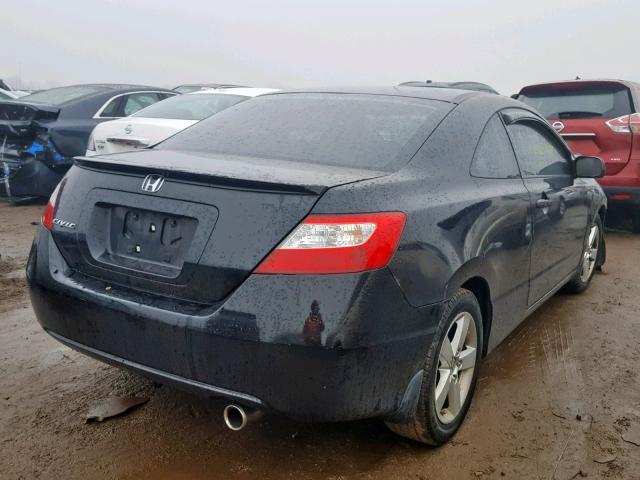 2HGFG12918H560349 - 2008 HONDA CIVIC EXL BLACK photo 4