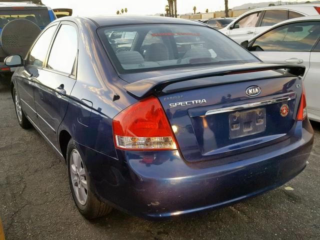 KNAFE222095594219 - 2009 KIA SPECTRA EX BLUE photo 3