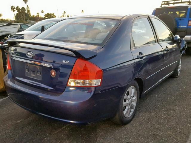 KNAFE222095594219 - 2009 KIA SPECTRA EX BLUE photo 4