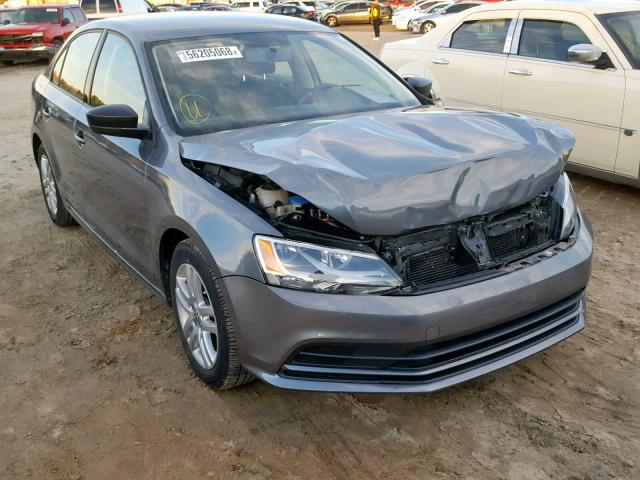 3VW3A7AJ2FM206000 - 2015 VOLKSWAGEN JETTA TDI GRAY photo 1