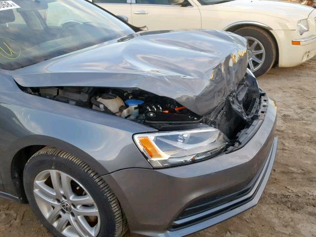 3VW3A7AJ2FM206000 - 2015 VOLKSWAGEN JETTA TDI GRAY photo 9