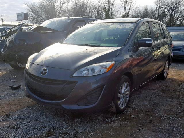 JM1CW2BL2D0162720 - 2013 MAZDA 5 GRAY photo 2