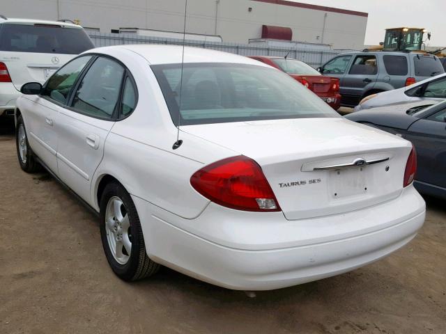 1FAFP55223G218665 - 2003 FORD TAURUS SES WHITE photo 3