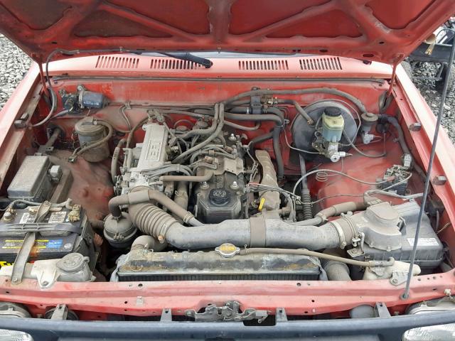 JT4RN81A7P5164681 - 1993 TOYOTA PICKUP 1/2 RED photo 7