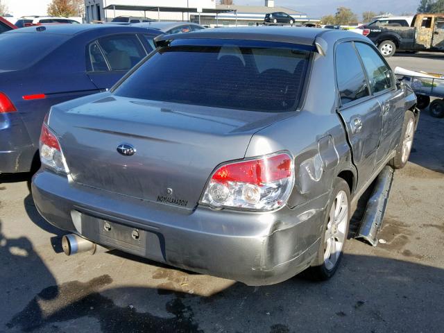 JF1GD74657G519854 - 2007 SUBARU IMPREZA WR GRAY photo 4