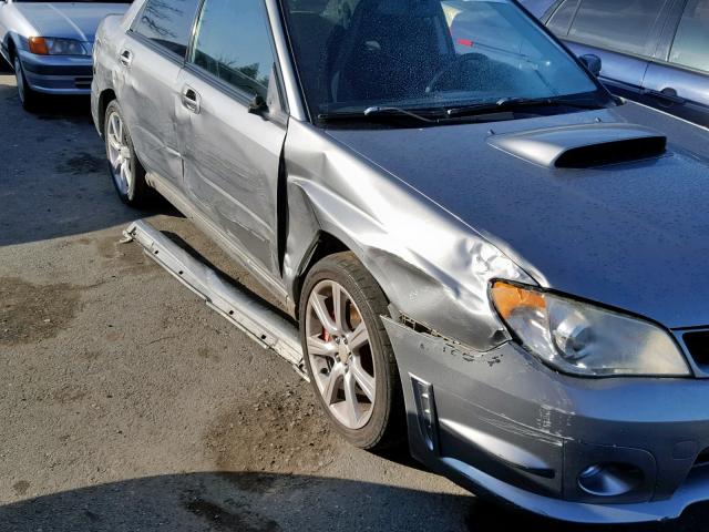 JF1GD74657G519854 - 2007 SUBARU IMPREZA WR GRAY photo 9