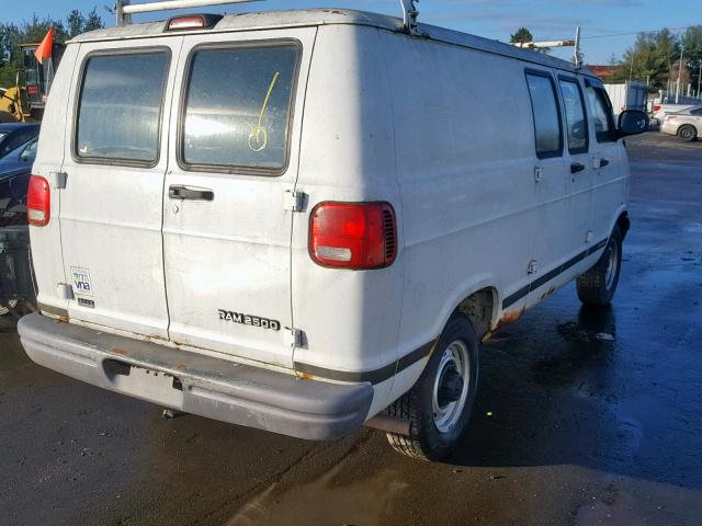 2B7JB21Y92K140841 - 2002 DODGE RAM VAN B2 WHITE photo 4