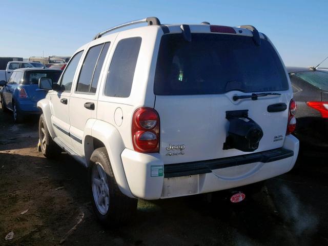 1J8GL58KX5W561893 - 2005 JEEP LIBERTY LI WHITE photo 3