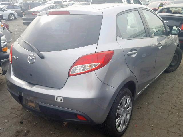 JM1DE1KY1E0172508 - 2014 MAZDA MAZDA2 SPO SILVER photo 4