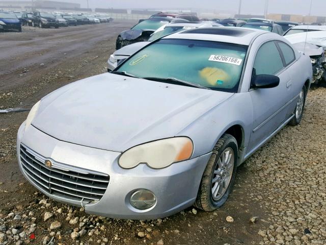 4C3AG42GX4E062924 - 2004 CHRYSLER SEBRING LX SILVER photo 2