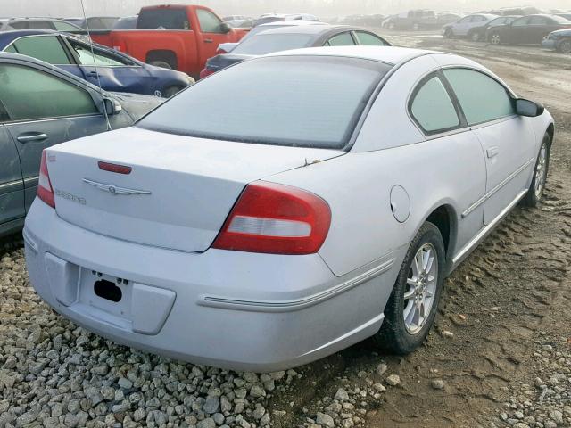 4C3AG42GX4E062924 - 2004 CHRYSLER SEBRING LX SILVER photo 4