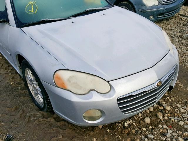 4C3AG42GX4E062924 - 2004 CHRYSLER SEBRING LX SILVER photo 9