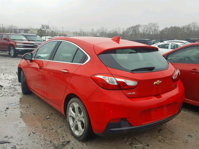 3G1BF6SM9HS589055 - 2017 CHEVROLET CRUZE PREM RED photo 3