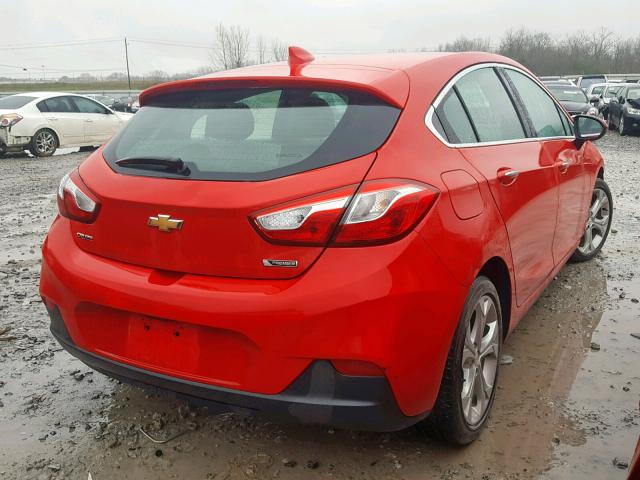 3G1BF6SM9HS589055 - 2017 CHEVROLET CRUZE PREM RED photo 4