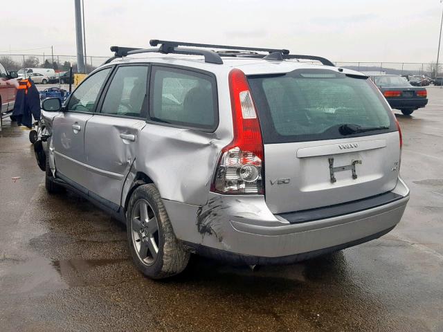 YV1MJ682772282119 - 2007 VOLVO V50 T5 SILVER photo 3