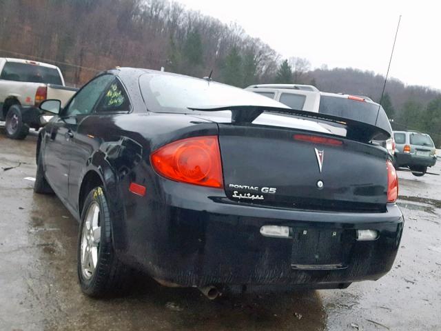 1G2AS18H297228136 - 2009 PONTIAC G5 BLACK photo 3