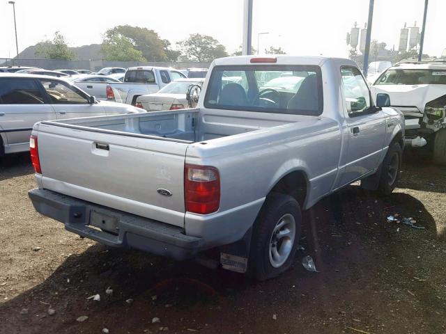 1FTYR10D82PA80157 - 2002 FORD RANGER SILVER photo 4