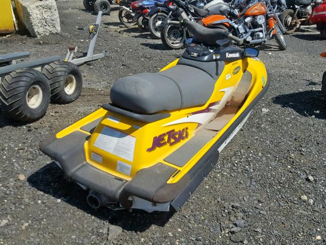 KAW30039C898 - 1998 KAWASAKI JETSKI YELLOW photo 4