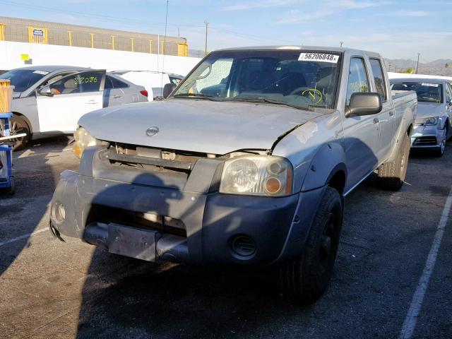 1N6ED29X72C359723 - 2002 NISSAN FRONTIER C SILVER photo 2