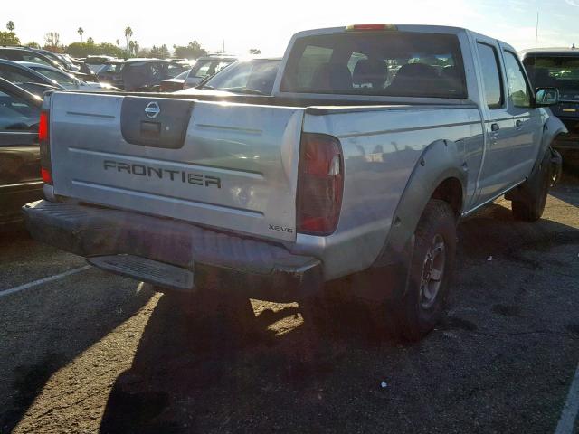 1N6ED29X72C359723 - 2002 NISSAN FRONTIER C SILVER photo 4