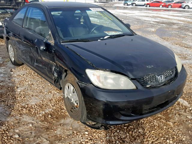 1HGEM22345L048332 - 2005 HONDA CIVIC DX V BLACK photo 1