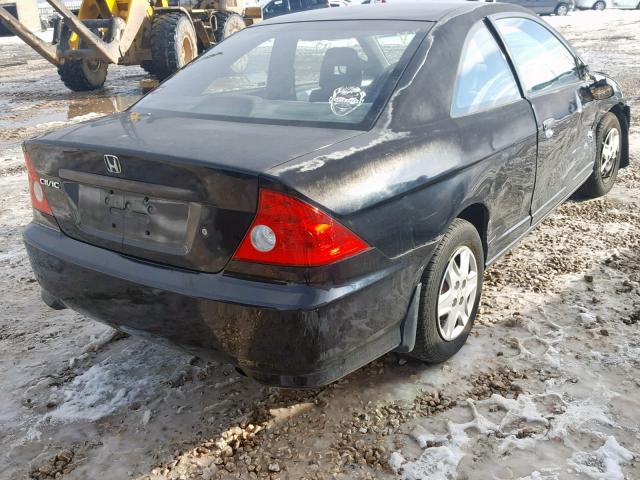 1HGEM22345L048332 - 2005 HONDA CIVIC DX V BLACK photo 4