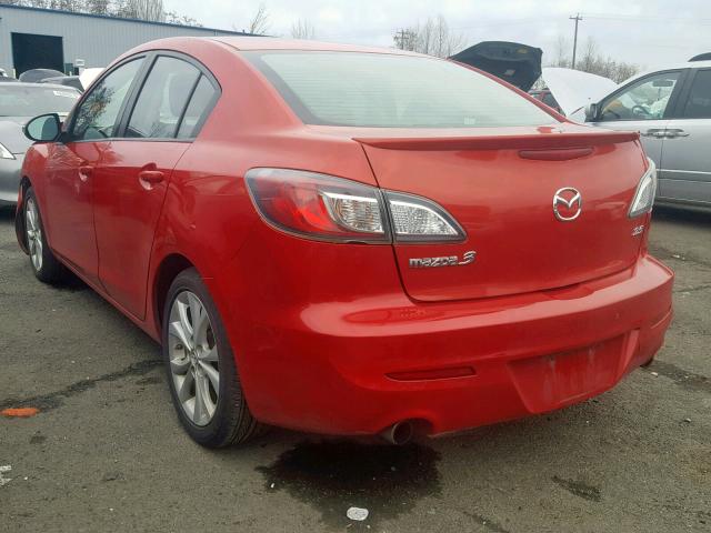 JM1BL1S60A1196220 - 2010 MAZDA 3 S RED photo 3